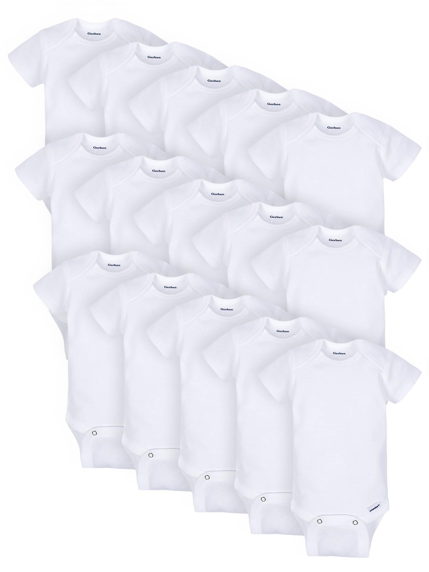 Gerber Unisex Baby 15 Piece Onesies Bodysuit Multi Size Pack